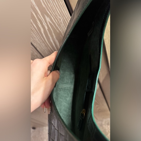 STAUD Green Croc Moon Bag - Picture 6 of 11